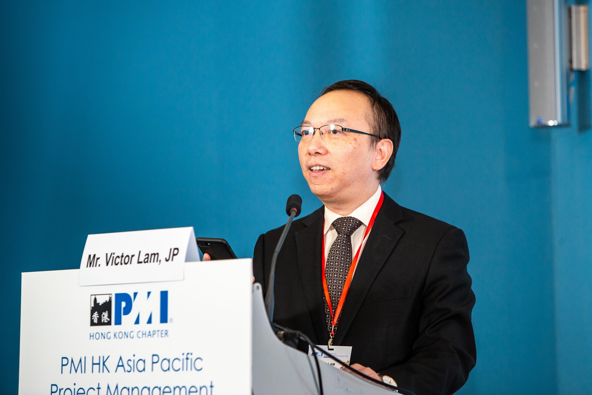 Mr. Victor Lam, Government Chief Information Officer, delivered an Opening Speech at the “Project Management Institute (PMI) Hong Kong Asia Pacific Project Management Congress 2018”