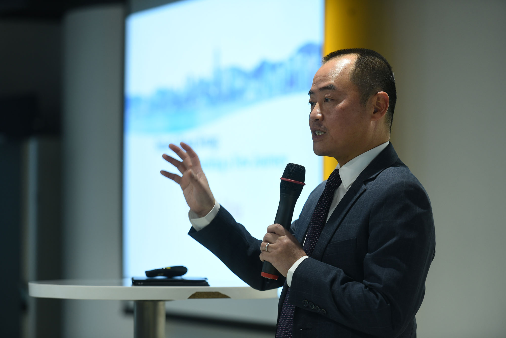 Mr. Tony Wong, Assistant Government Chief Information Officer (Industry Development), delivers Speech at the "Annual Meeting of Invest Hong Kong".