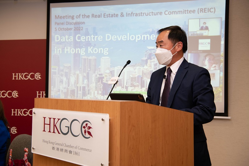Mr. Tony Wong, JP, Deputy Government Chief Information Officer, delivered presentation at the “Real Estate & Infrastructure Committee (REIC) of the Hong Kong General Chamber of Commerce (HKGCC) Panel Discussion on Unlocking Data Centre Development Bottlenecks: What Now, What Next?”