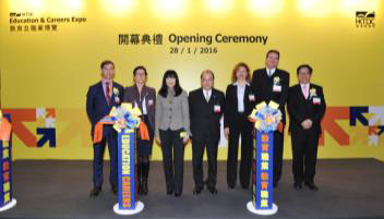 Opening Ceremony conducted by officiating guests including Hon Matthew Cheung (Secretary for Labour and Welfare, HKSAR Government)