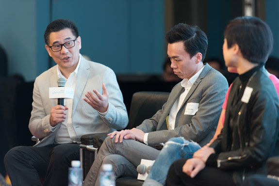 Panel Discussion Session I – “IT – Your Bright Future!” (from left to right: GCIO (moderator), Mr Rick Ng and Ms Cally Chan) - photo 5